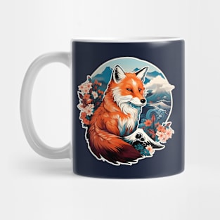 Ukiyo-e Japan fox Mug